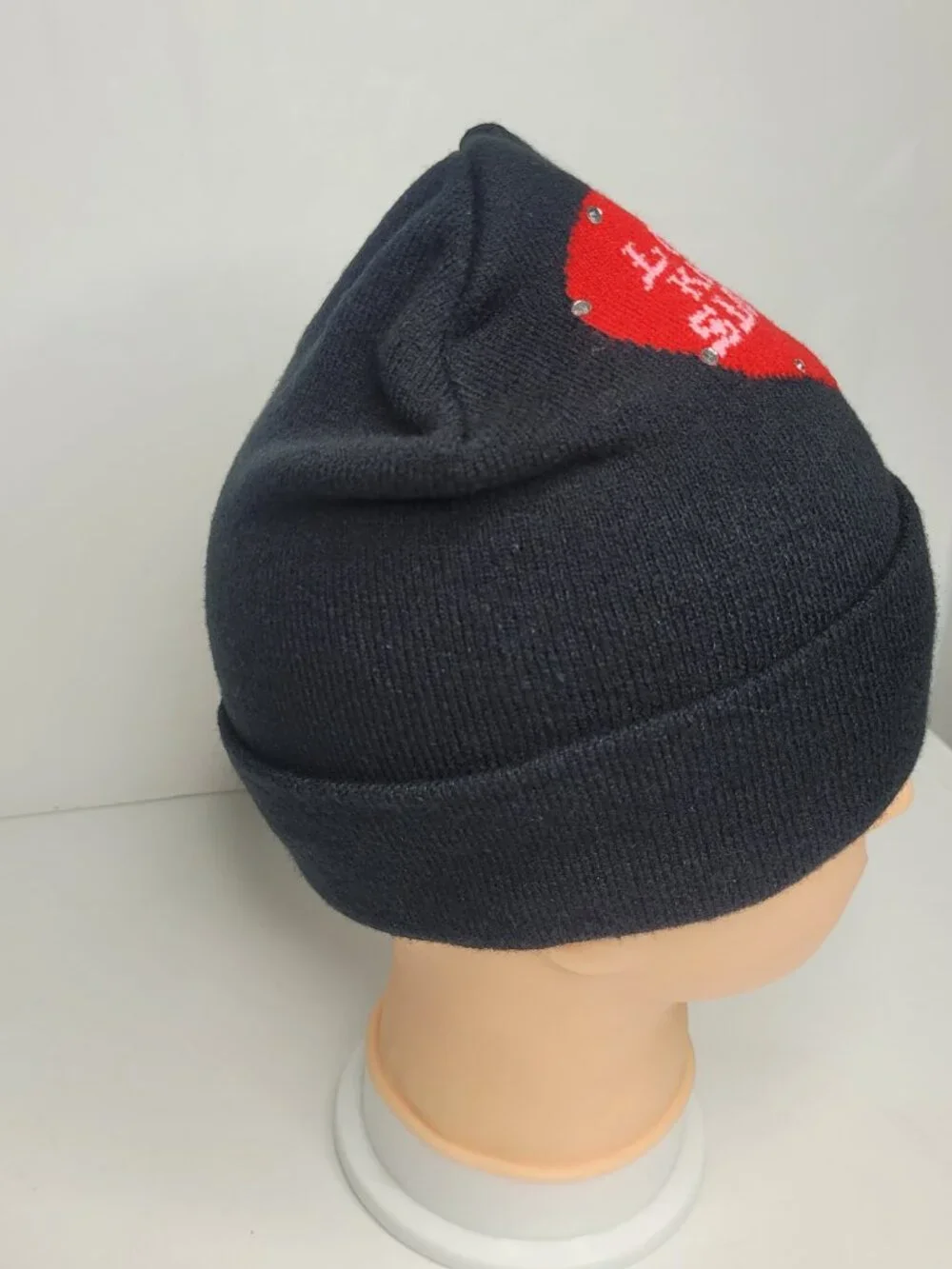 Ed Hardy black red love kills slowly mcbling beanie emo grunge